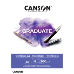 Canson Graduate Mixed Media White lehtiö 200g A3 (20)