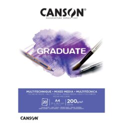 Canson Graduate Mixed Media White lehtiö 200g A4 (20)