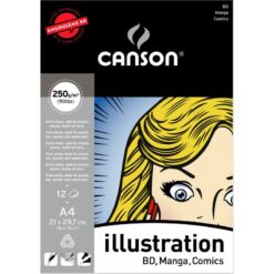 Canson Illustration lehtiö 250g A4 (12)