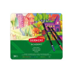 Derwent Academy Colour Pencils 24kpl metallirasiassa