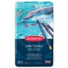 Derwent Inktense mustevärikynät 12kpl metallirasiassa