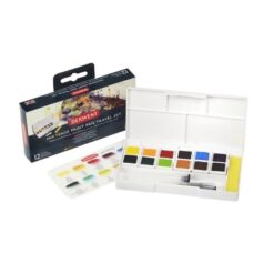 Derwent Inktense Paint pan travel set maalauslajitelma