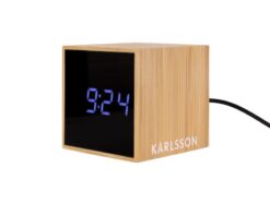 Karlsson herätyskello Mini Cube Bamboo