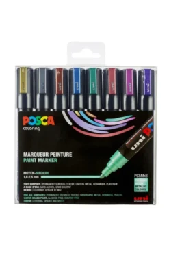 Uni Posca maalikynät 8kpl metallivärit