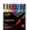 Uni Posca maalikynät 8kpl perusvärit