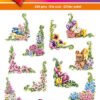 Hearty Crafts Easy 3D Toppers – 3D-paketti Kukkakulmat