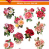 Hearty Crafts Easy 3D Toppers – 3D-paketti Punaiset ruusut