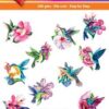 Hearty Crafts Easy 3D Toppers – 3D-paketti Kolibrit
