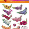 Hearty Crafts Easy 3D Toppers – 3D-paketti Kukkakulmat