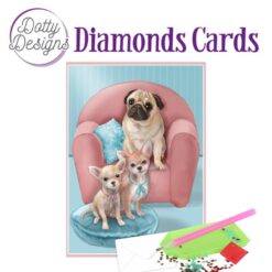 Timanttimaalauskortti Dotty Designs Dogs 10x15cm