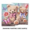 Timanttimaalauskortti Hearty Crafts Suloiset nallet 16x16cm