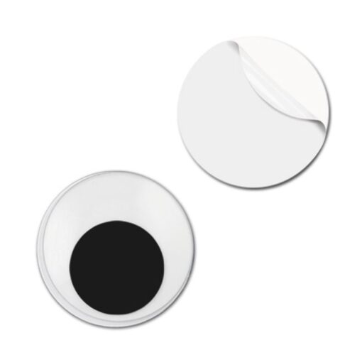 Liikkuvat silmät tarralla 12mm 14kpl
