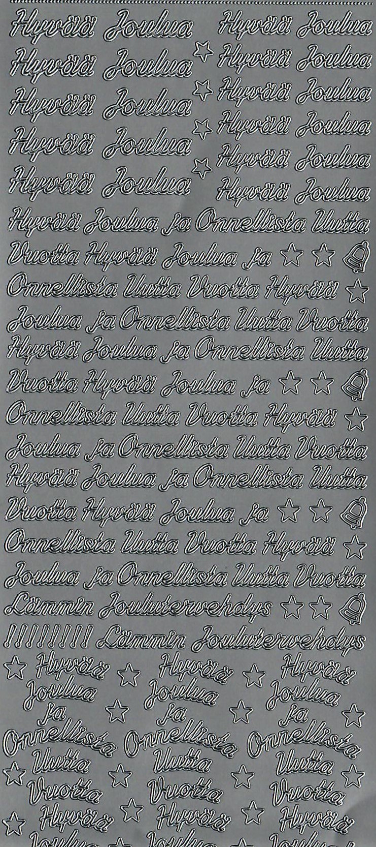 Ääriviivatarra Hyvää Joulua ja Onnellista Uutta Vuotta - Image 2