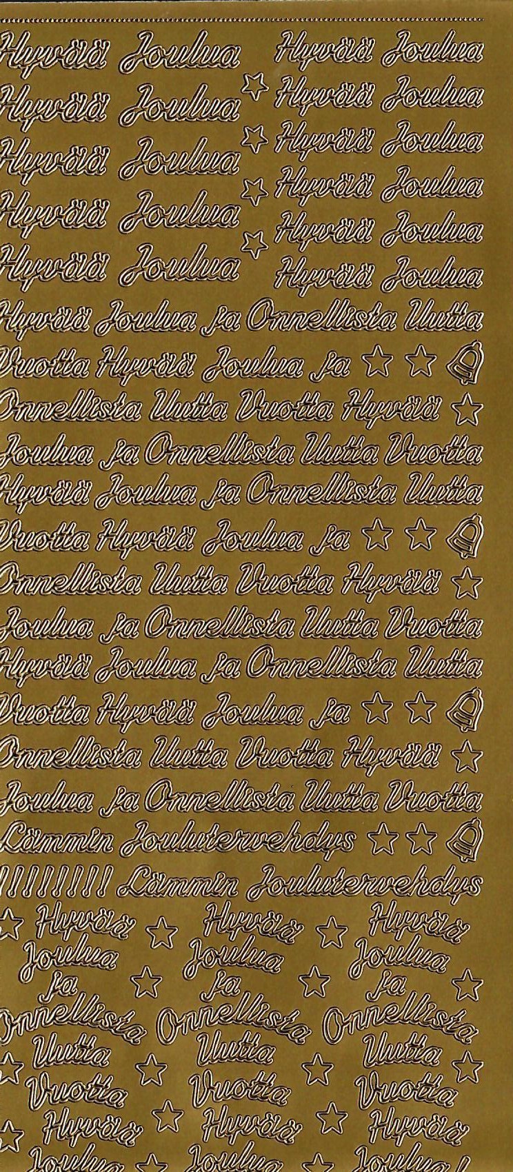 Ääriviivatarra Hyvää Joulua ja Onnellista Uutta Vuotta - Image 3