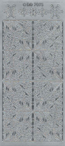 Ääriviivatarra Lumihiutaleet