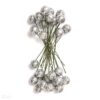 Hopeanväriset glittermarjat 1,2cm 24kpl