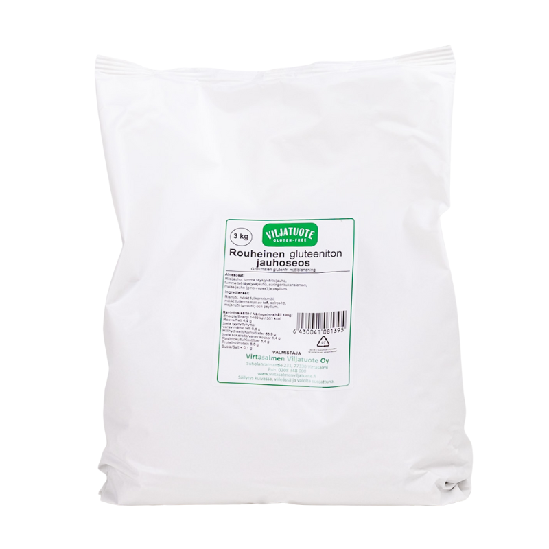 Rouheinen Gluteeniton Jauhoseos 3kg