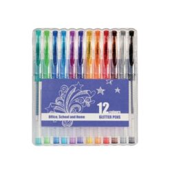 Glitter geelikynä värilajitelma 12kpl