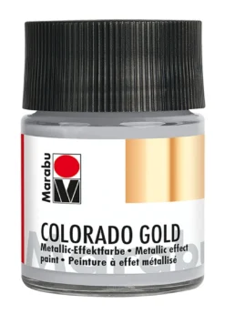 Marabu Colorado Gold metalliefektimaali 50ml Hopea