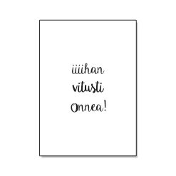 Postikortti Vitusti onnea